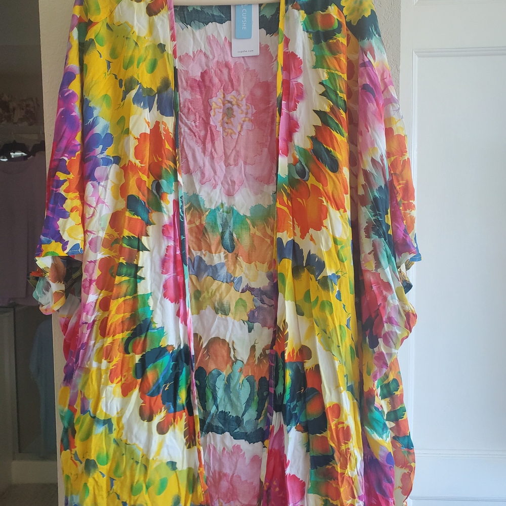 Cupshe Colorful Floral Kimono